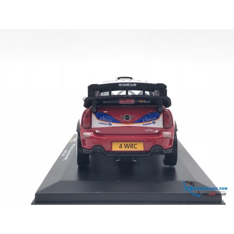 Xe Mô hình Mini John Cooper Works WRC #37  Bburago 1:32 (Đỏ)