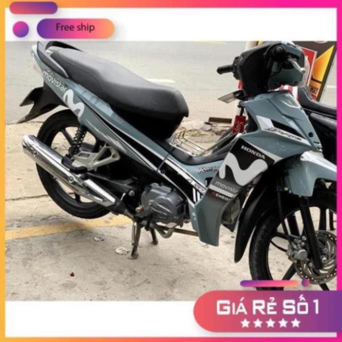 Tem rời honda wave blade 110 Movistar dán xe xám xi măng