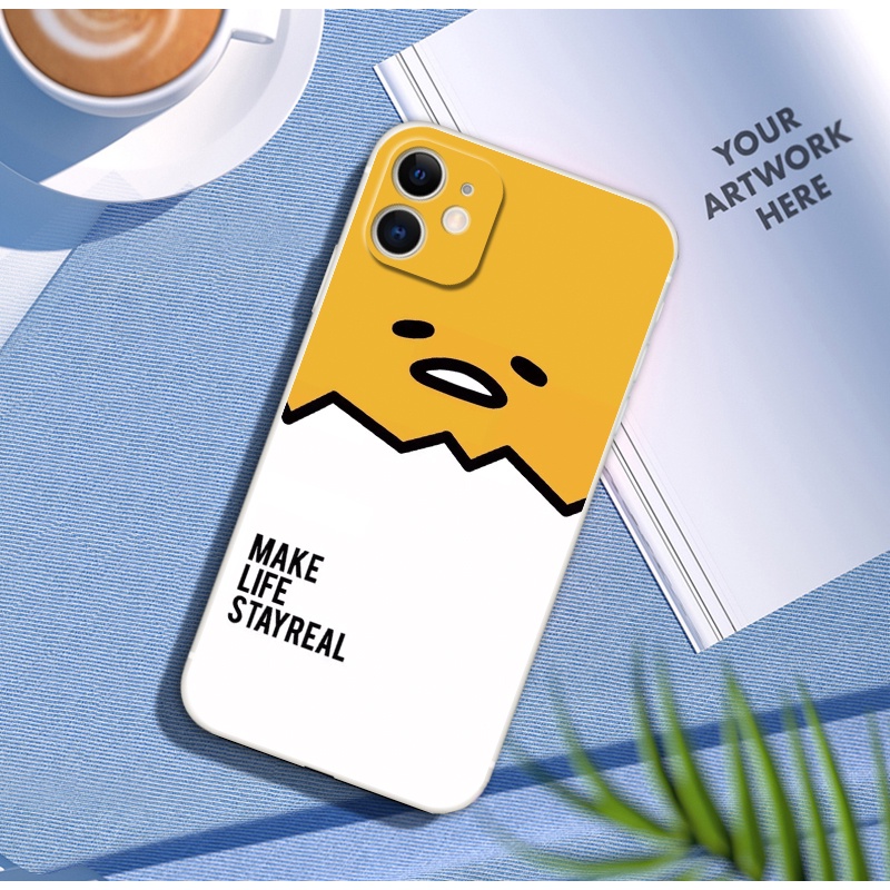 Dễ Thương Ốp Điện Thoại Silicon tpu Mềm Họa Tiết Hoạt Hình gudetama Cho iphone 11 13 pro xs max xr 6s 8 7 plus 5s se2 12 mini 14 pro max