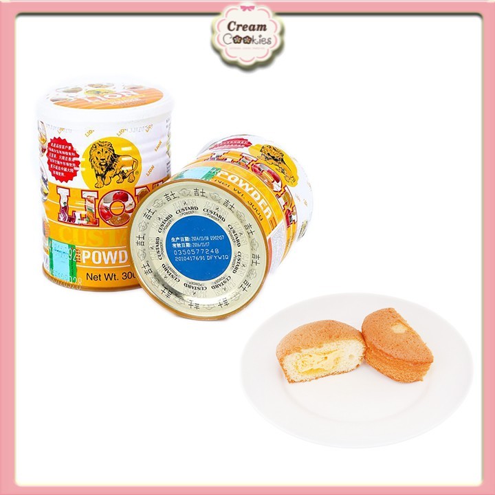 ✿✿✿Bột trứng sữa/Bột Custard Lion Powder/Bột Sư Tử Hộp Sắt 300g✿✿✿