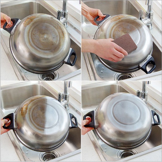 Mút Rửa Chén Carborundum Ma Thuật Cho Nhà Bếp