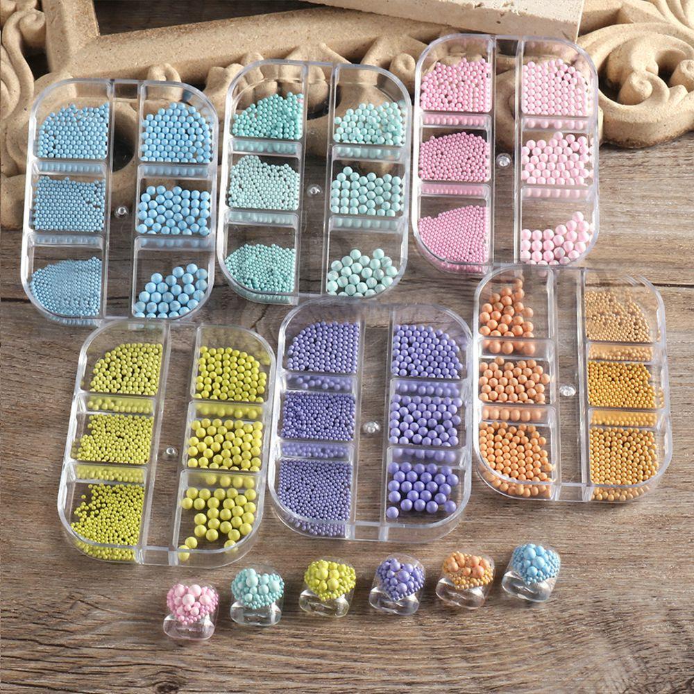 Hạt Cườm Trang Trí Móng Tay Nghệ Thuật|Vật Liệu Trang Trí Móng Tay Màu Kẹo Ngọt Phong Cách Vintage