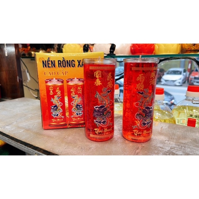 Nến gel rồng xanh cháy 3 ngày không khói