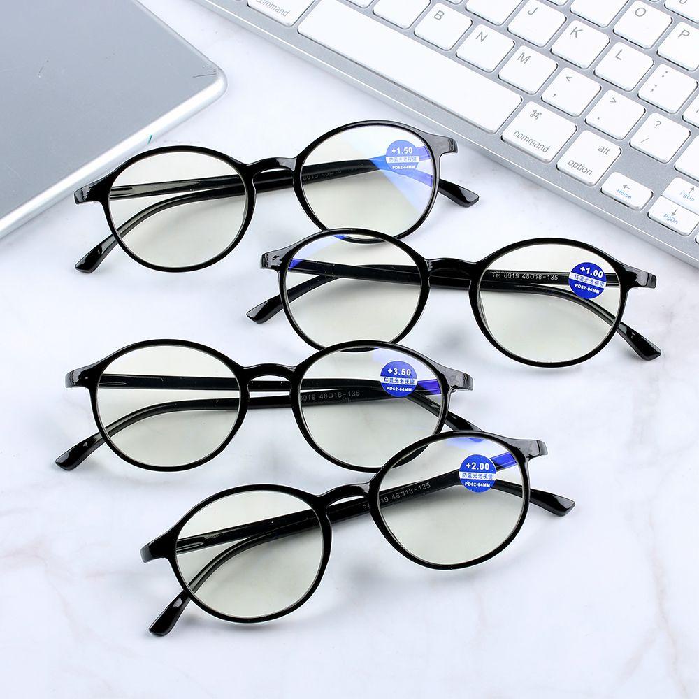 Kính đọc sách chống mỏi mắt Gọng Tròn TR90 Chống Mệt Mỏi Phong Cách Cổ Điển