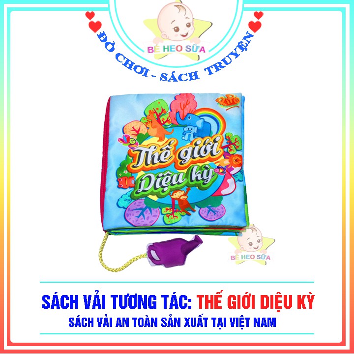 Sách vải Thế giới diệu kỳ - Sách vải tương tác pipo