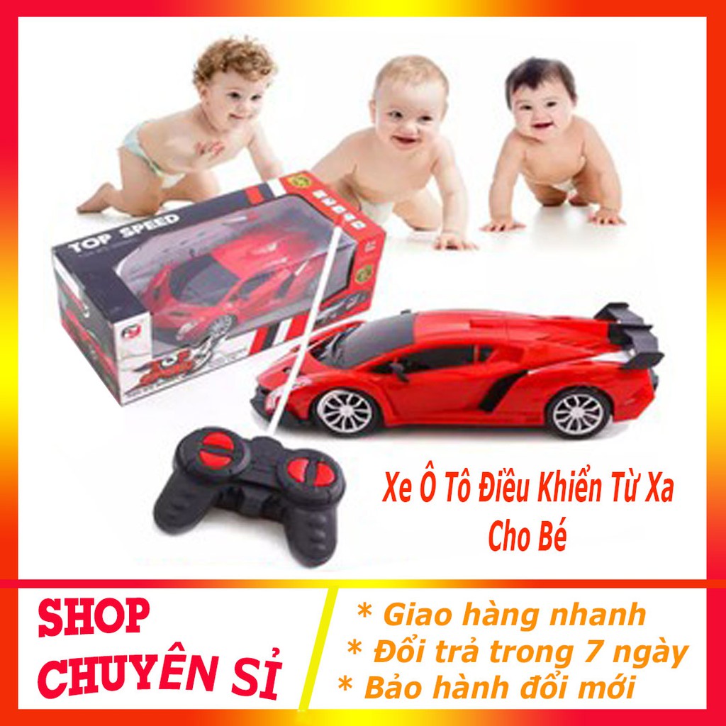 Siêu Xe Ô Tô Đồ Chơi Điều Khiển Từ Xa Top Speed (Đỏ), Đồ Chơi Cho Bé