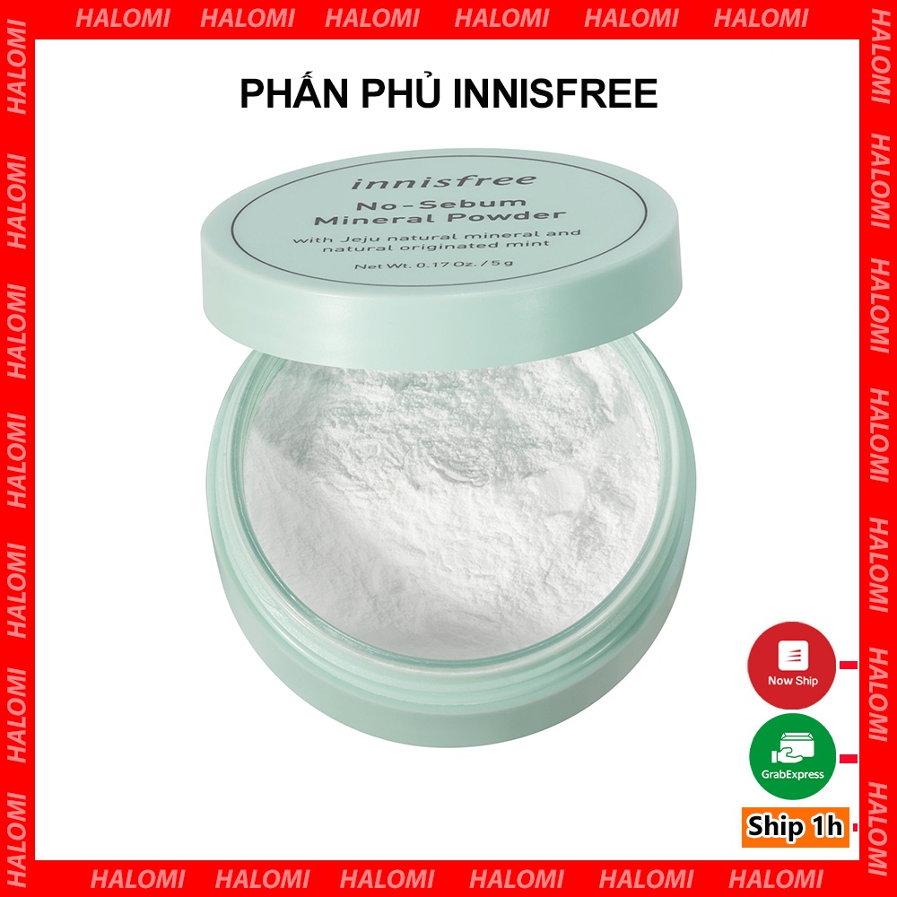 Phấn phủ kiềm dầu Innisfree dạng bột No sebum Mineral Powder 5g