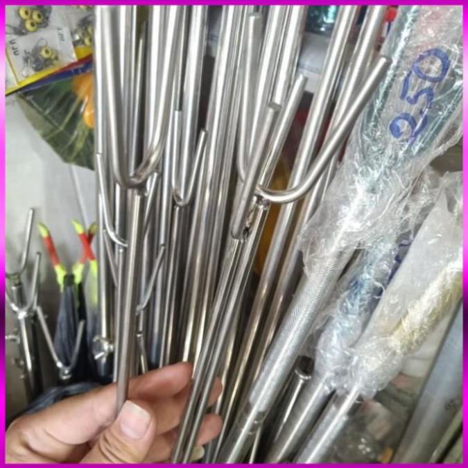 ⭐   Chống Cần Lục Chống Cần Lục Inox Dầy 6ly Dài 80cm và dài 1m5