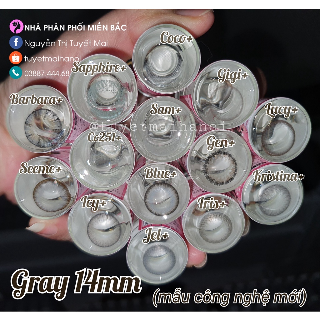 KÍNH ÁP TRÒNG Chính Hãng Vassen Sexy Me Hàn Quốc - Trọn bộ combo lens đầy đủ