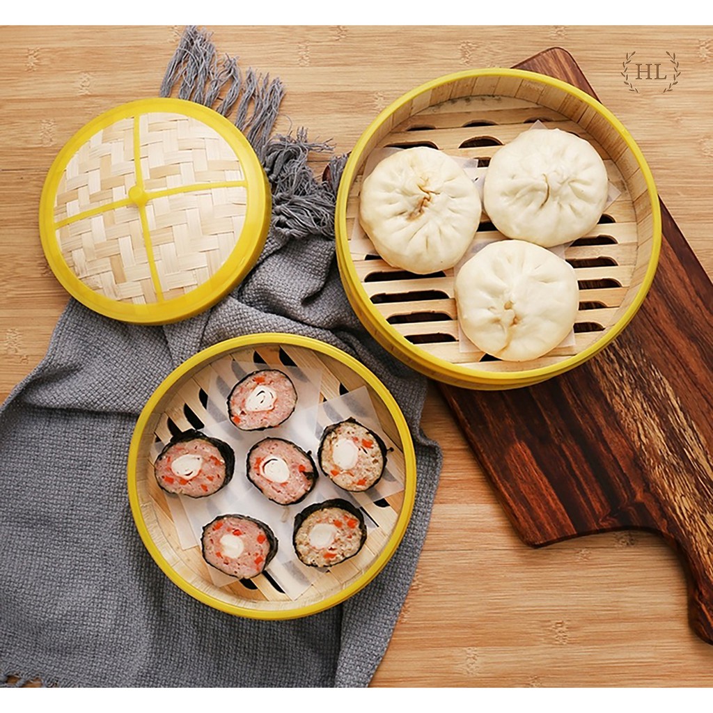 Xửng hấp bánh bao, Dim Sum, Há Cảo...4 Size | XỬNG TRE VIỀN NHỰA