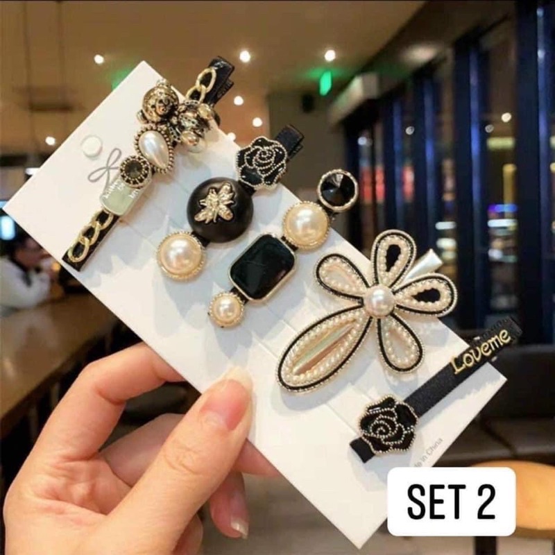 Set 6 kẹp tóc nữ kiểu Hàn cực xinh giá rẻ