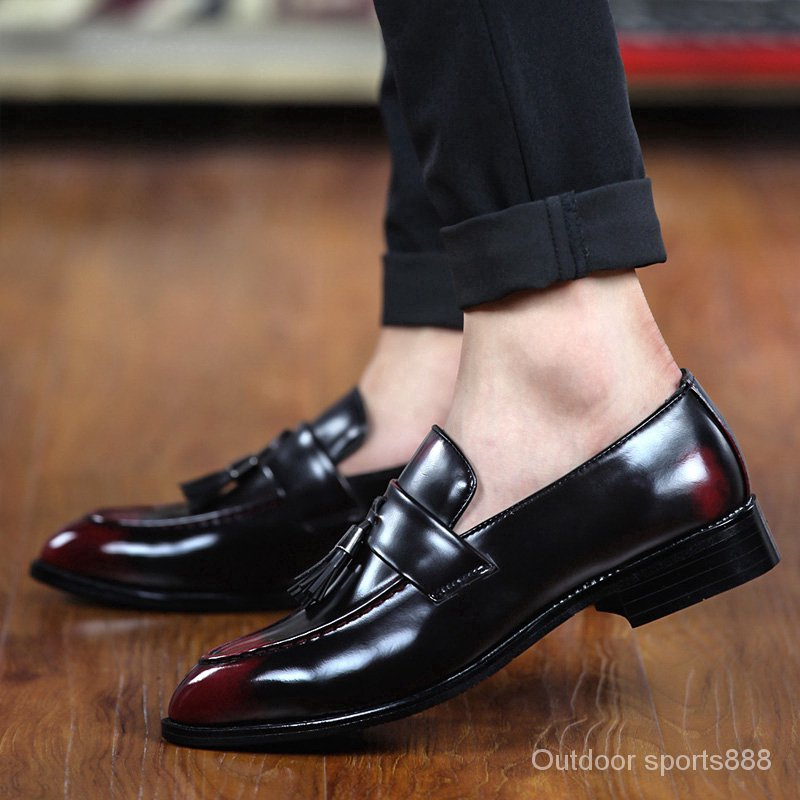 Ready Stock Men's Formal Shoes Casual Shoes Leather Shoes Fashion Business Shoes British Style Lazy Shoes Driving Shoes
