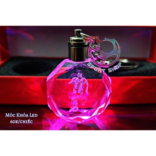Móc treo - Móc khóa bóng đá Messi LED 04