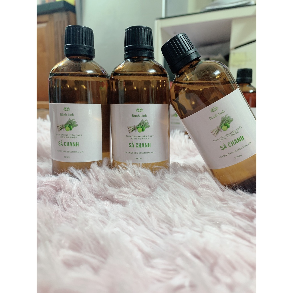 Tinh Dầu Sả Chanh 100% Tự Nhiên Lọ 100ml - Tinh Dầu Bách Linh Hương Sả Chanh