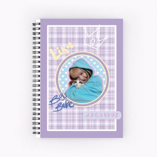 Sổ tay ghi chép màu sắc rực rỡ kích cỡ A5 Lisa blackpink