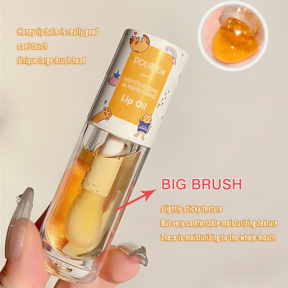 Douren / 1 Son Dưỡng Môi Chiết Xuất Sữa Mật Ong Làm Mềm Mịn Và Loại Bỏ Nếp Nhăn Trên Môi