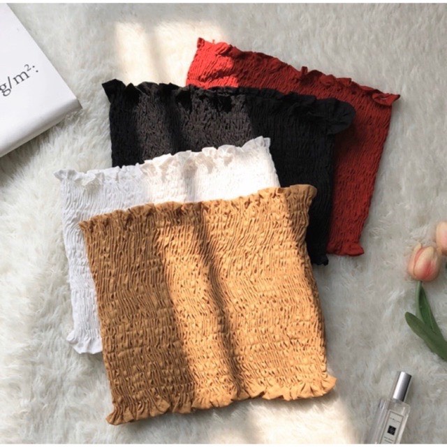 Áo ống nhúng thun, áo quây ngực smocking A102