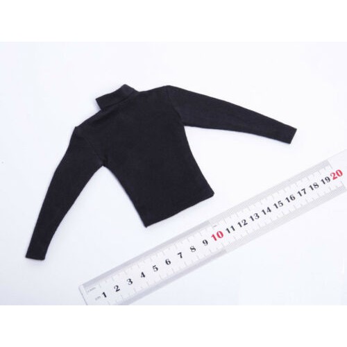 Áo thun dài tay màu đen cho mô hình nam tỉ lệ 1 / 6 12 "