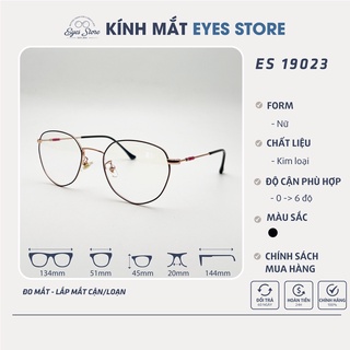 Gọng Kính Cận Nữ EYESSTORE 19023 - Kim Loại