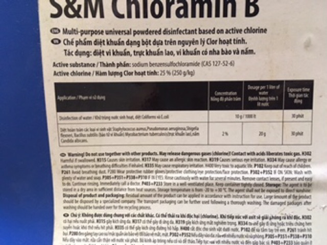 2 gói Chloramin B Khử trùng diệt khuẩn gói 20g