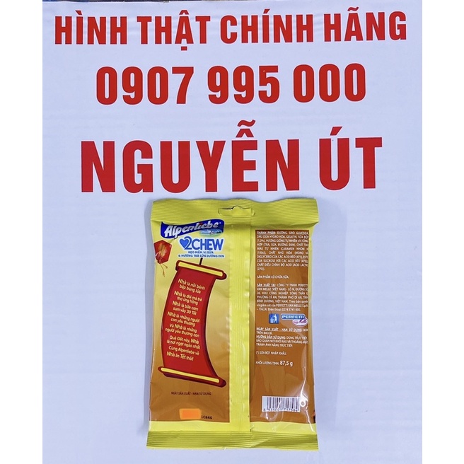 kẹo mềm alpenliebe trà sữa đường đen 87.5g