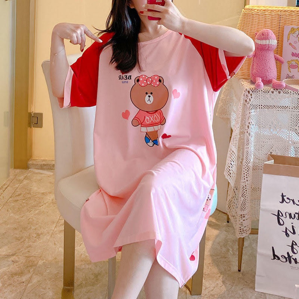 Đầm Ngủ Dưới 100kg Hoạt Hình Dễ Thương Xinh Xắn Đáng Yêu A02 | BigBuy360 - bigbuy360.vn