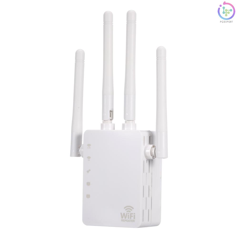 WiFi Booster 1200Mbps Dual Band 2.4GHz 5GHz WiFi Internet Signal Amplifier Wireless Repeater with Four Antennas US Plug