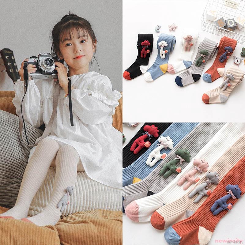 Quần tất ấm áp in họa tiết động vật phong cách thu đông độc đáo