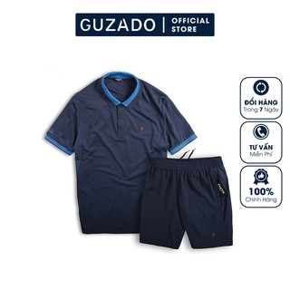 Bộ Thể Thao Nam Xuân Hè Cao Cấp Chính Hãng FASVIN, Sét Bộ Áo Polo Quần Thể thao Cho Người 55-80kg AB20221