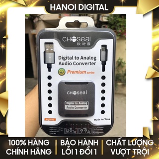 Bộ Chuyển Đổi Âm Thanh Quang Optical sang AV Choseal Tặng Kèm Dây Quang 4.0 - Hàng Chính Hãng