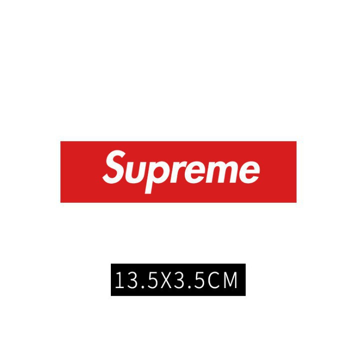 Bộ 02 miếng Tem dán phản quang Supreme