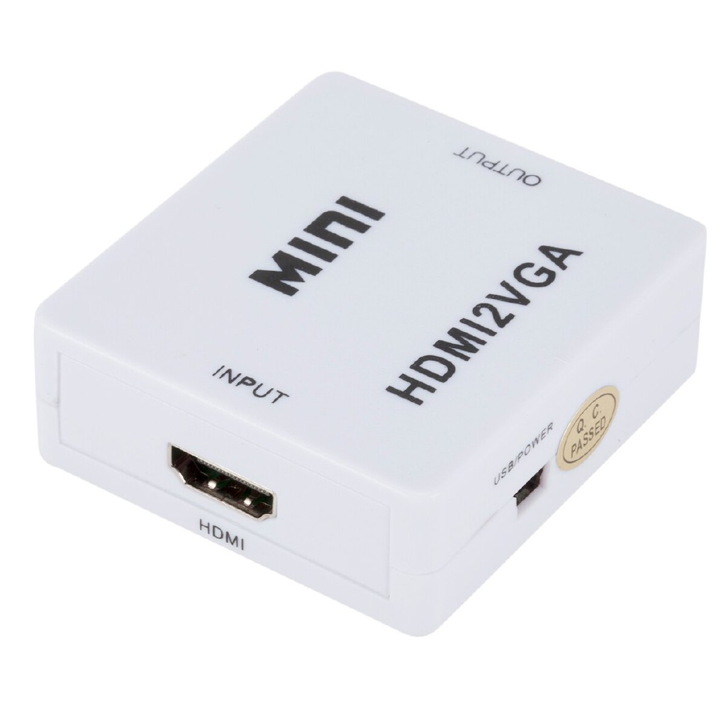 Đầu chuyển đổi Mini Hdmi sang Vga với âm thanh Hdmi2Vga 1080p tiện dụng