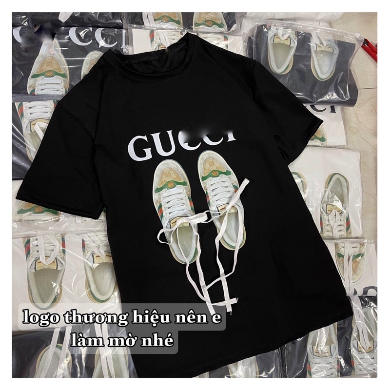 Áo Phông Phom Rộng Dấu Quần In Hình Đôi Giày Áo Thun Tay Lỡ Chất Vải Cotton - Titifa Shop