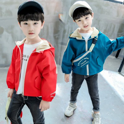 áo khoác cho bé unisex, áo khoác dù 2 lớp từ 5 đến 14 tuổi