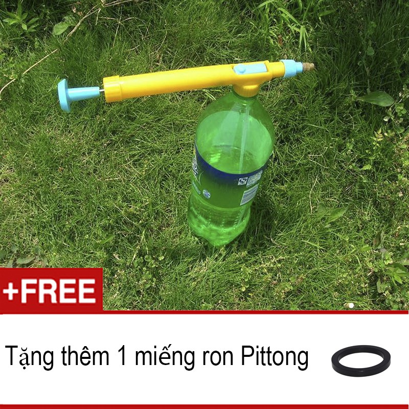 Đầu Nén Hơi Pittong Phun Tưới Cây, Gắn chai nước ngọt
