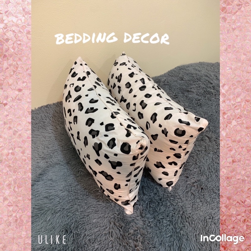 Ruột gối nằm bông sơ tinh khiết kích thước 40-65cm vỏ hoạ tiết da báo