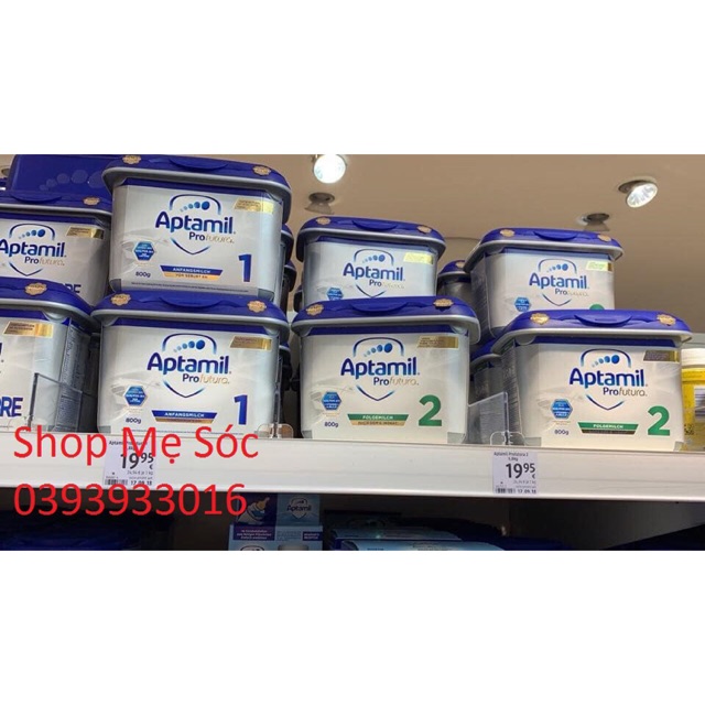 Sữa Aptamil bạc Đức số 1 , 2 và Pre hộp 800g