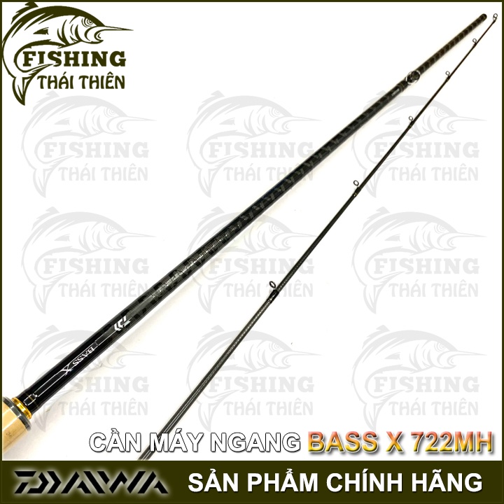 Cần Câu Cá Daiwa Bass X 722MHB Cần Lure Máy Ngang 2m18 Khoen Pat Fuji Sản Phẩm Chính Hãng Made In Việt Nam