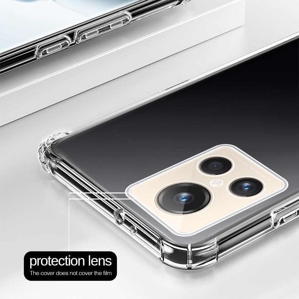 Ốp Điện Thoại Silicon Mềm Trong Suốt Có Túi Khí Chống Sốc Chống Rơi Cho Realmi Realme GT2 Explorer Master 5G