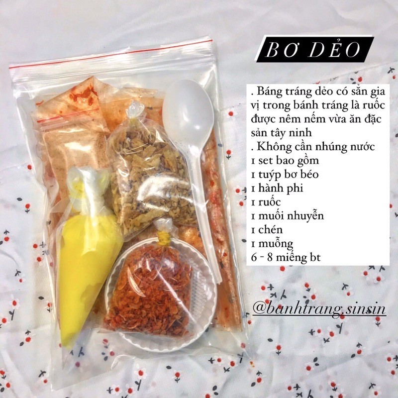 BƠ DẺO (BÁNH TRÁNG BƠ DẺO)