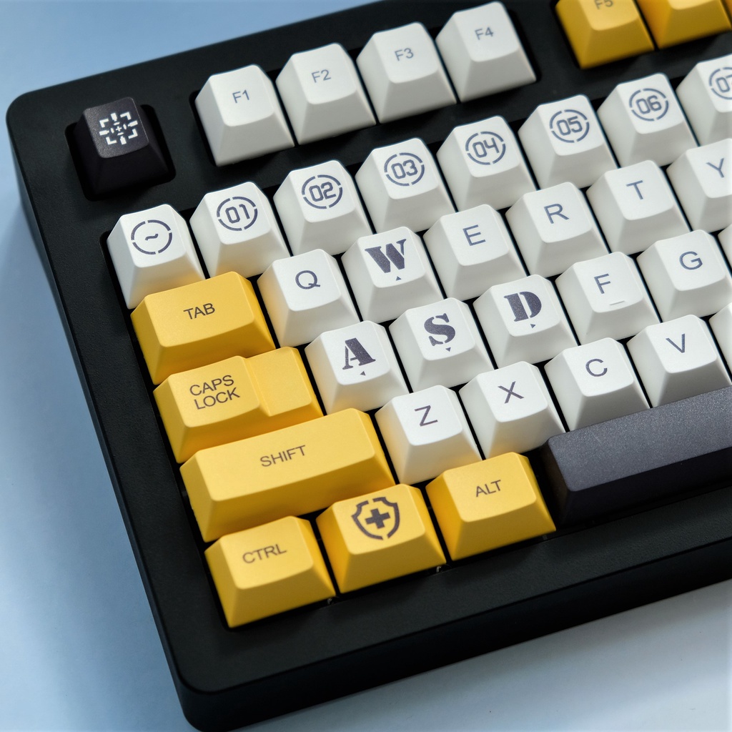 Bộ bàn phím cơ PBT 163Keys Cherry Profile, Quy trình thăng hoa bằng thuốc nhuộm, tương thích với Gateron Kailh Cherry MX Switch và ANSI Layout