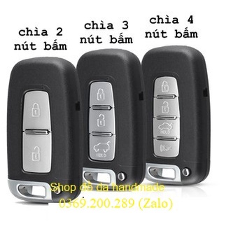 [Free ship] Bao Da Chìa Khoá Kia Morning, Rio, Sorento, Sportage, Optima, K5 da bò, kèm tặng móc khóa khắc tên