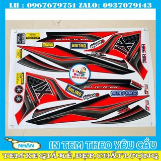 Tem rời exciter 2011 IX đỏ đen