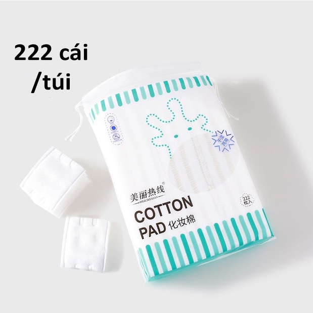 Bông tẩy trang 222 miếng Cotton Pads Mẫu Mới Chính Hãng Mềm Mịn