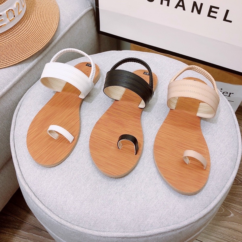 GIÀY SANDAL NỮ XỎ NGÓN HẬU THUN CÓ SIZE LỚN 35-41