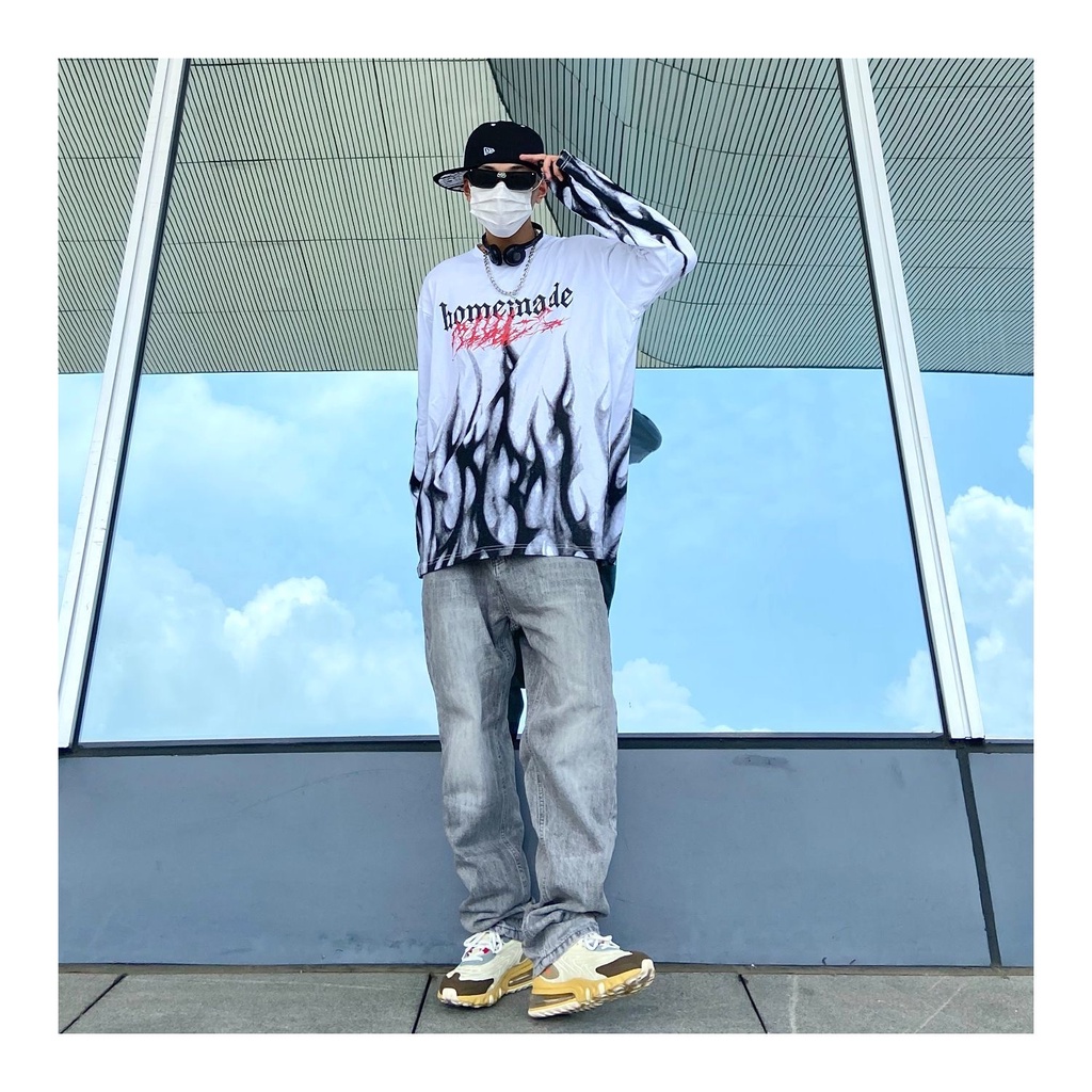 Áo thun MMIOT y2k tay dài in họa tiết phong cách hip hop gothic cổ điển thời trang cho nam và nữ