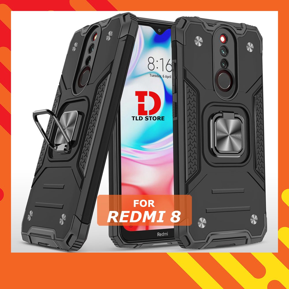 Ốp lưng Xiaomi Redmi 10C 10A 8 8A 9 9A 9C 9T Chống sốc Kemeng kèm nhẫn iring