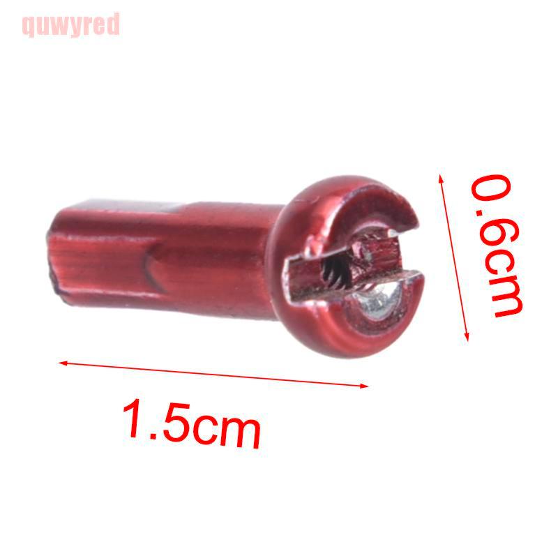 quwyred 72Pcs Bike Wheel Spoke Nipples 14mm Bike Spokes Nipples For Bicycle Wheel GWT