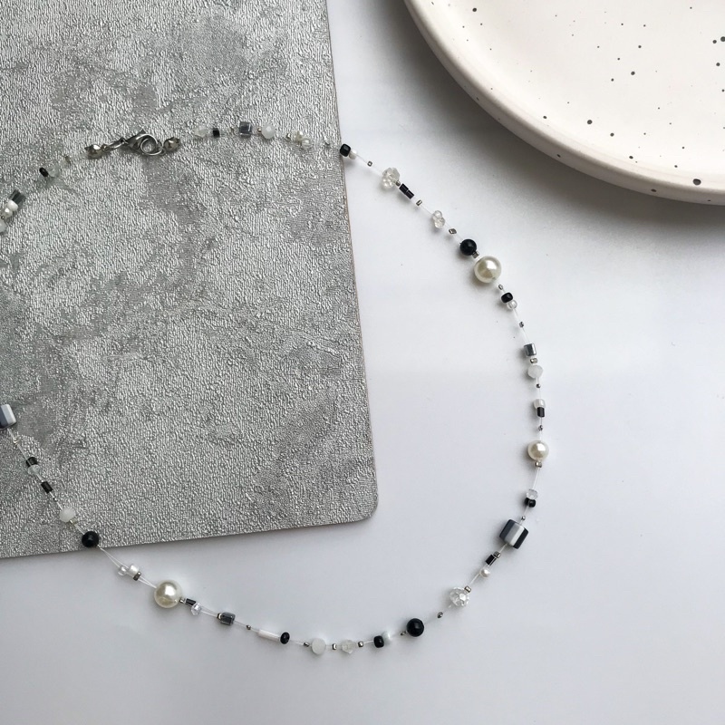 Dây Chuyền Pha Lê Black White The Original