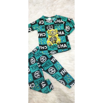 Bộ tay dài quần dài thun lạnh cho bé size nhí